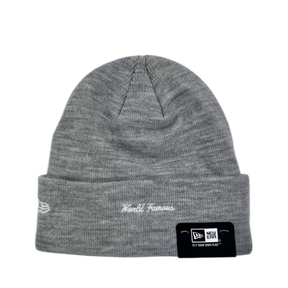Supreme Gray Beanie New Era Box Logo New - Picture 2 of 5